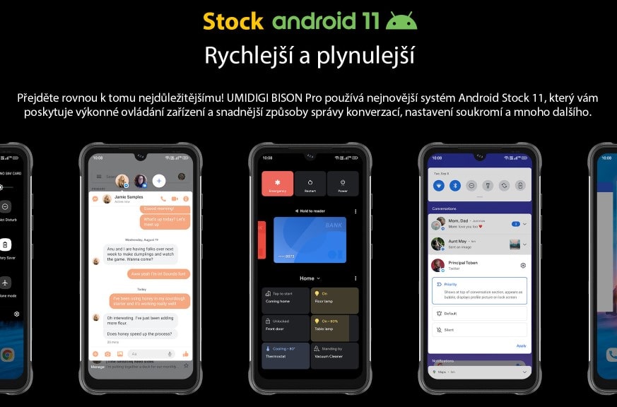 UMIDIGI BISON Pro systém Android 11